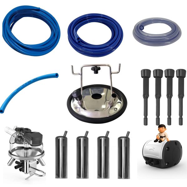 Kit grupo de ordenha Tipo clássico 300 Leite Vacas