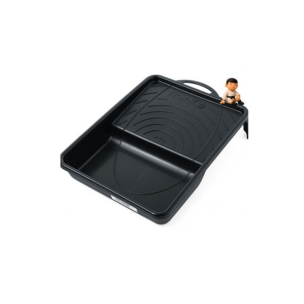 Bandeja Plástica Preta Para Pintura Tigre 2304-23cm