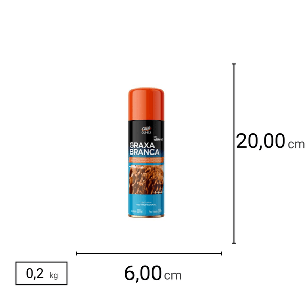 Graxa Branca Spray Orbigrax 300ml - Orbi | Casa Anzai