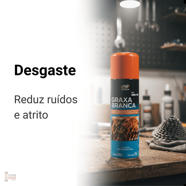 Graxa Branca Spray Orbigrax 300ml - Orbi | Casa Anzai