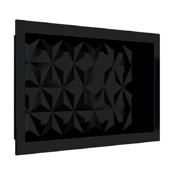 NICHO MULTI P BANHEIRO 60X30 PRETO TEXT TRIAN