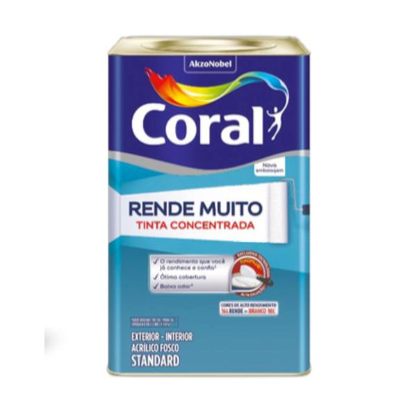 Acrílico Fosco Rende Muito Laranja Maracatu Coral 16l