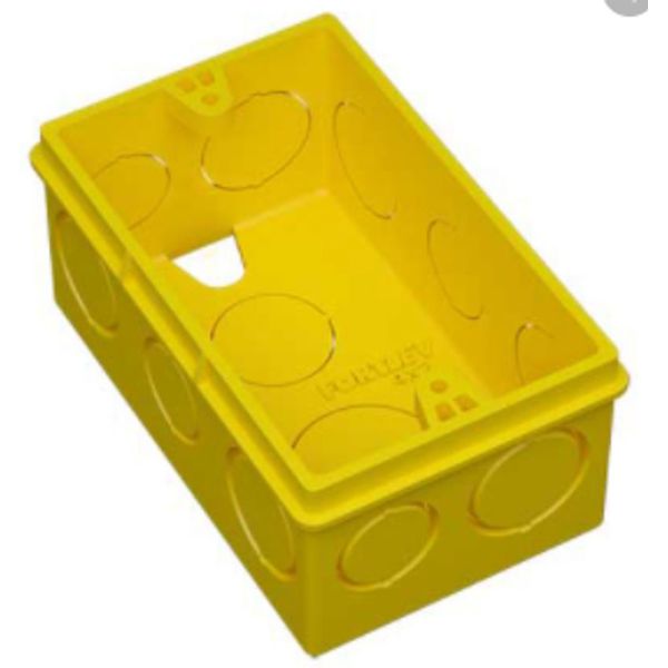 Caixinha Luz Amarela Pvc 4x2 Fortlev