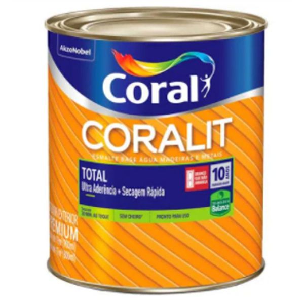 Esmalte Brilhante Branco Coralit Total 0,9l