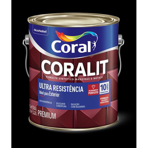 Esmalte Brilhante Amarelo Coralit U.res. 3,6l