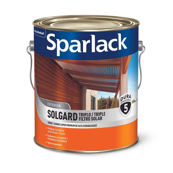 Verniz Solgard Triplo Filtro Solar Acetinado Sparlack 3,6l
