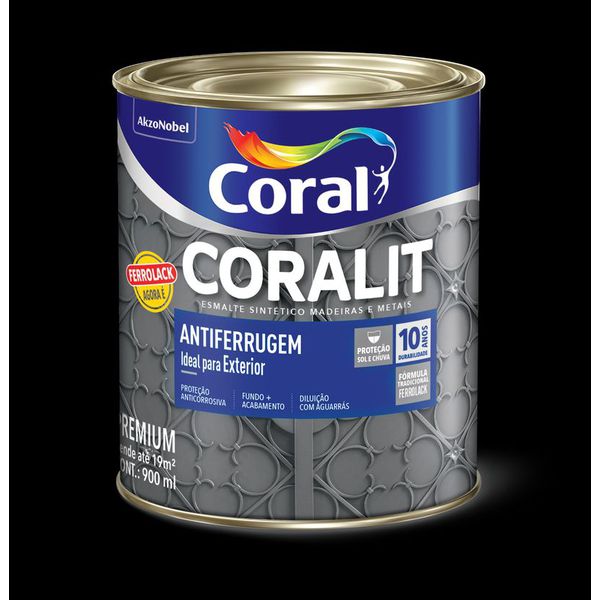 Esmalte Antiferrugem Branco Coralit 0,9l