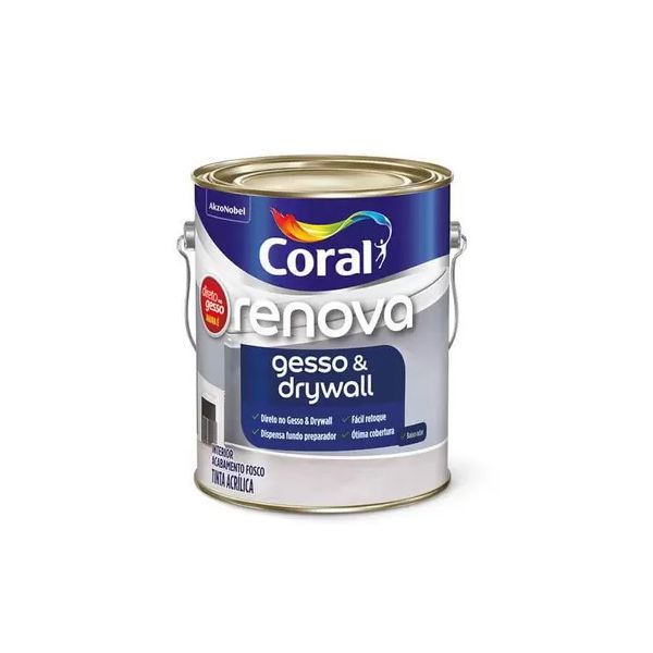 Direto No Gesso E Drywall Renova Cor Branco 3,6l