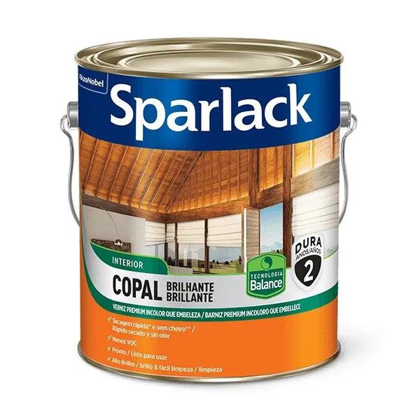 Verniz Copal Brilhante Balance 3,6L Sparlack