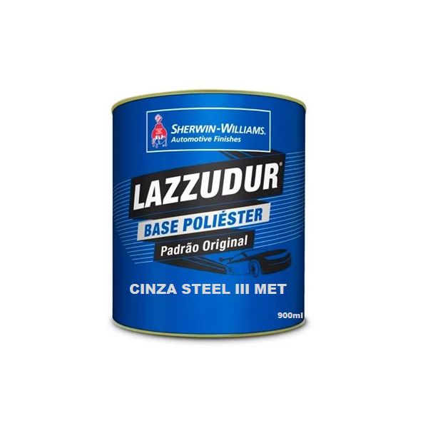 Cinza Steel III Met 900ml Lazzudur
