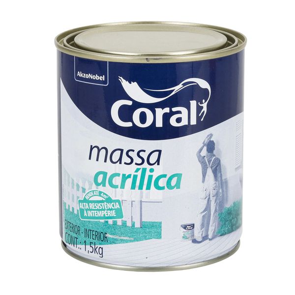 Massa Acrílica Coral 1,5kg