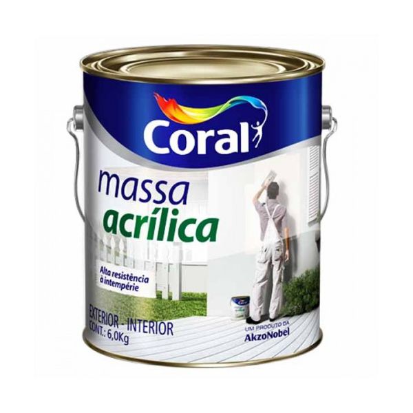 Massa Acrílica Coral 6kg