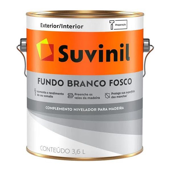 Fundo Preparador Fosco Branco Suvinil 3,6 Litros