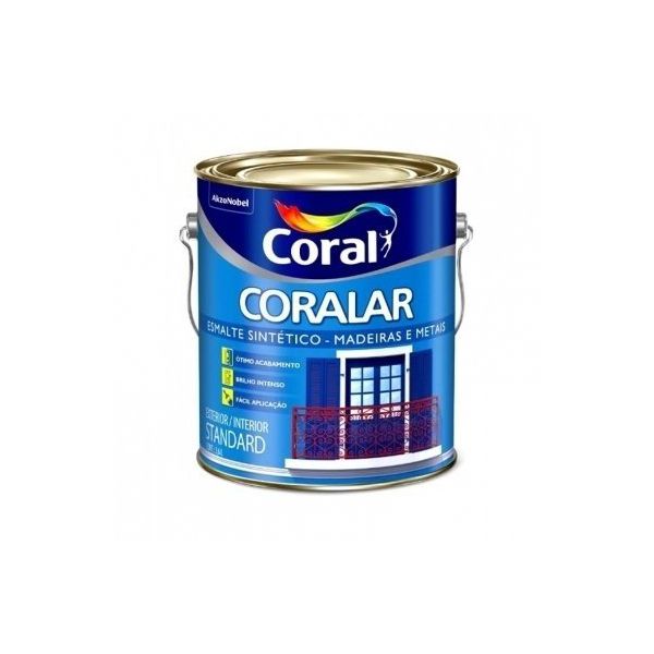 ESMALTE SINTÉTICO BRILHANTE CORALAR MARROM 3,6L