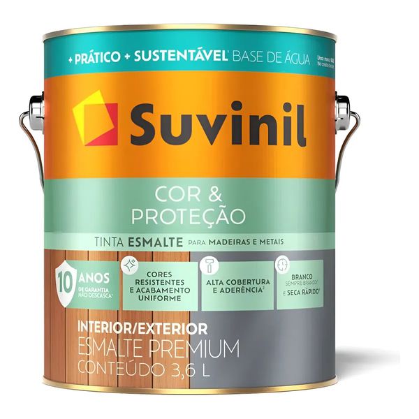 Tinta Esmalte Acetinado Seca Rápido Suvinil 3,6 Litros