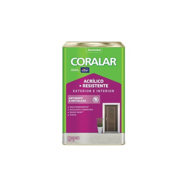 Tinta Acrilica Fosco Coralar Duo 18l