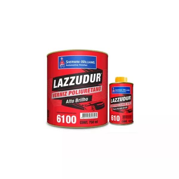 Verniz 6100 Pu Rapido C/cat 900 ml Lazzuril 