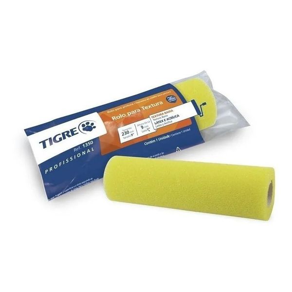 Rolo de Espuma 23cm 1350 P/Text Baixa Tigre