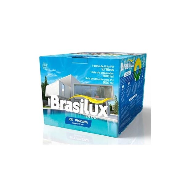 Kit PU P/Piscina Azul Brasilux 4,5L 