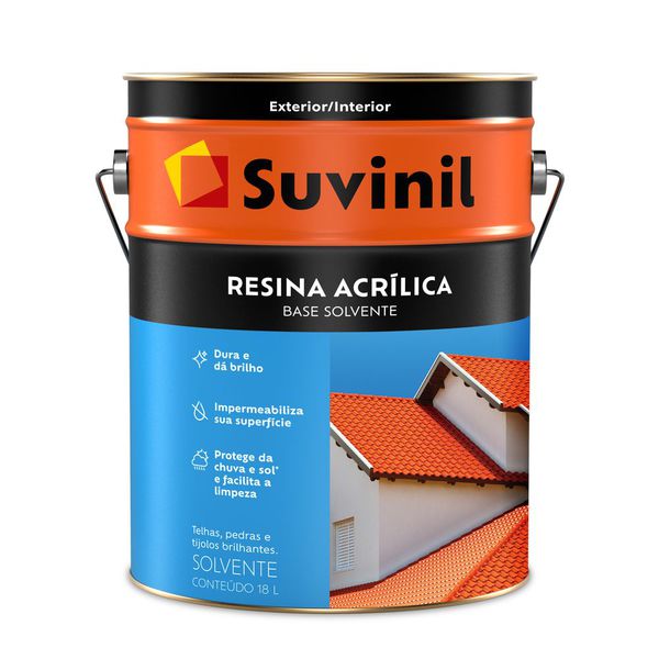 Resina Acrílica Solvente Suvinil Premium Brilhante 18 Litros