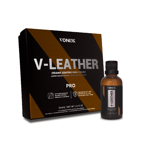 VITRIFICADOR COURO CERAMIC COATING V-LEATHER PRO 50ML VONIXX