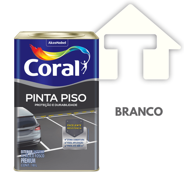 PINTA PISO BRANCO CORAL 18L