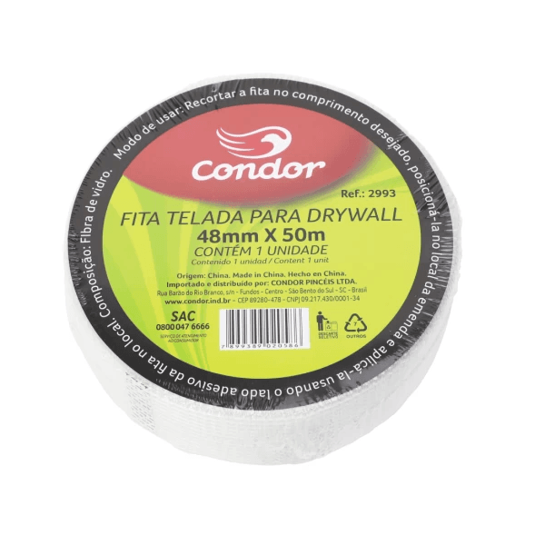 FITA TELADA PARA DRYWALL 2993 CONDOR