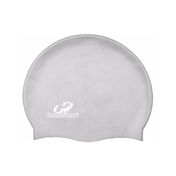 Touca Natação Silicone Prata Hammerhead