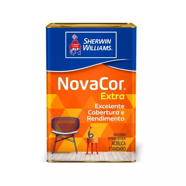 TINTA ACRÍLICO FOSCO NOVACOR EXTRA 18L SHERWIN WILLIAMS