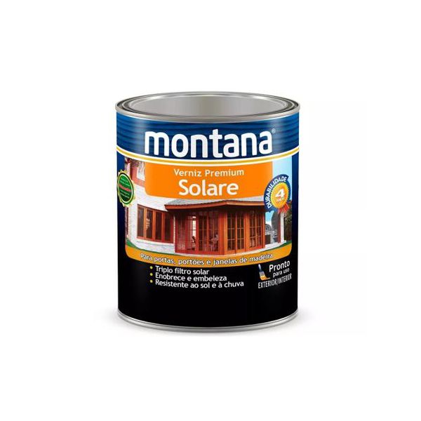 VERNIZ SOLARE BRILHANTE TRIPLO FILTRO SOLAR 0,9L MONTANA