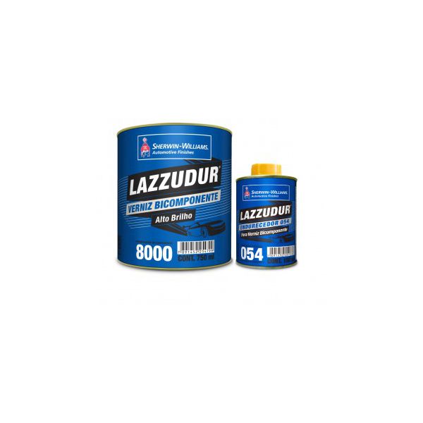 KIT VERNIZ 8000 + CATALISADOR 0,9L LAZZUDUR 