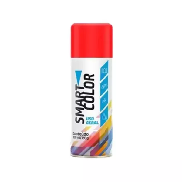 SPRAY USO GERAL BRILHANTE VERMELHO SMART COLOR
