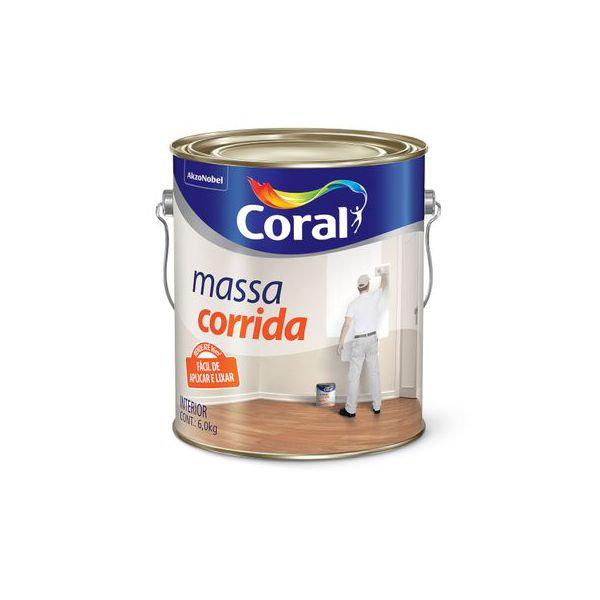 MASSA CORRIDA 6KG CORAL