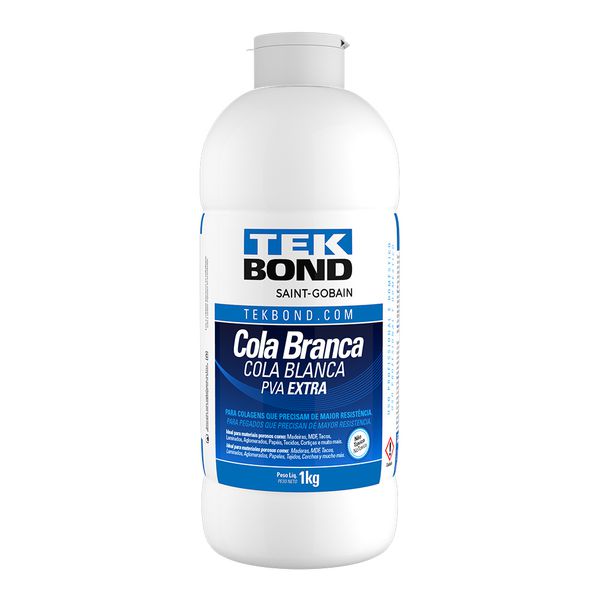 COLA BRANCA PVA 1KG TEK BOND
