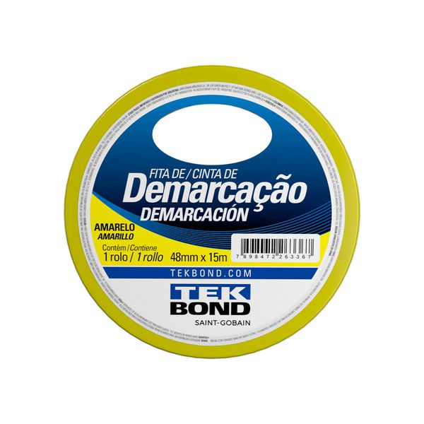 FITA DEMARCAÇÃO AMARELA 48MMx15M TEK BOND