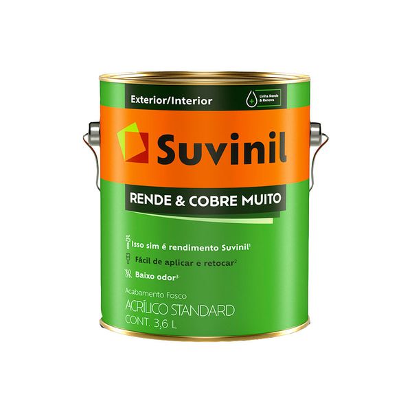 TINTA ACRÍLICA FOSCO RENDE E COBRE MUITO 3,6L SUVINIL