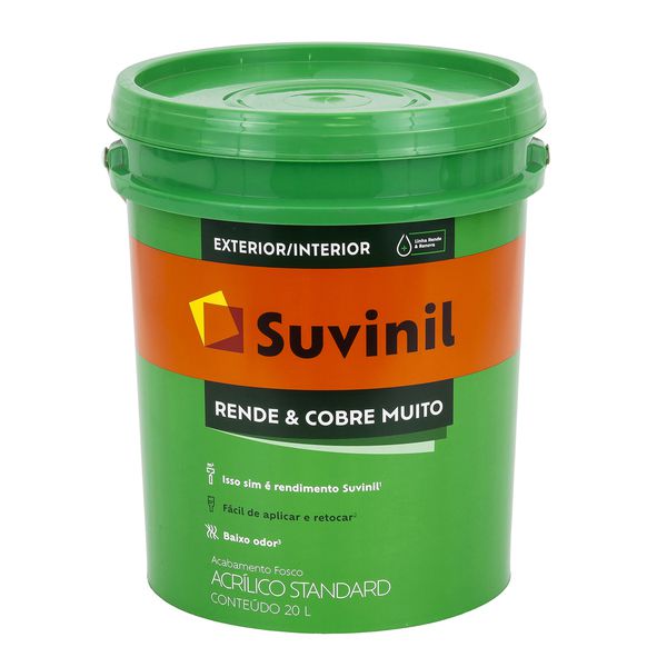 TINTA ACRÍLICO RENDE E COBRE MUITO BRANCO NEVE FOSCO 20L