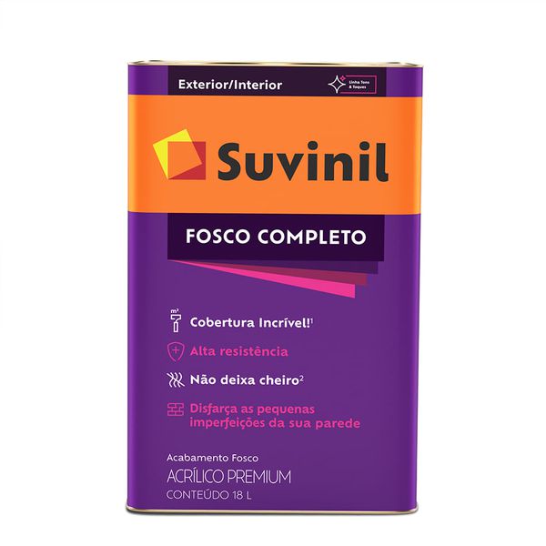  TINTA ACRÍLICA FOSCO COMPLETO 18L SUVINIL