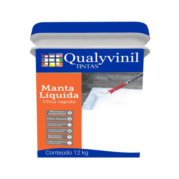 MANTA LÍQUIDA BRANCO NEVE 12KG QUALYVINIL