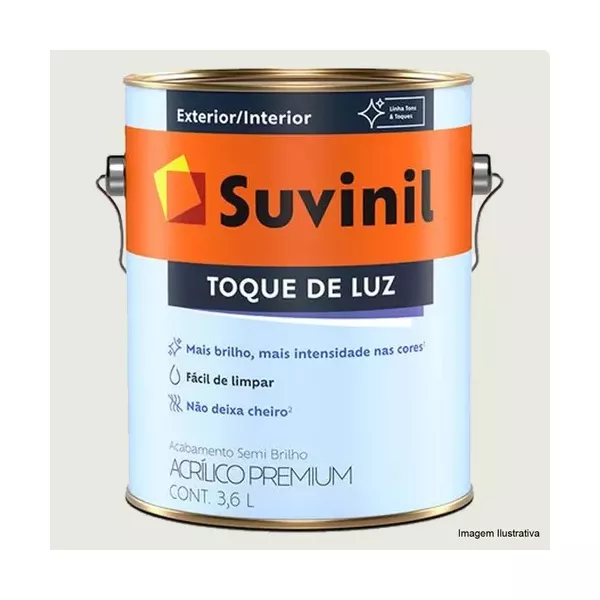 TINTA ACRÍLICA SEMIBRILHO TOQUE DE LUZ 3,6L SUVINIL