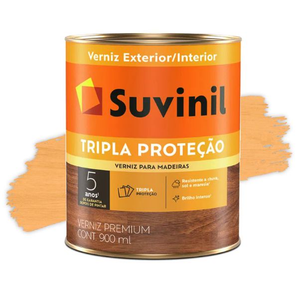 VERNIZ TRIPLA PROTEÇÃO BRILHANTE BASE SOLVENTE 0,9L SUVINIL
