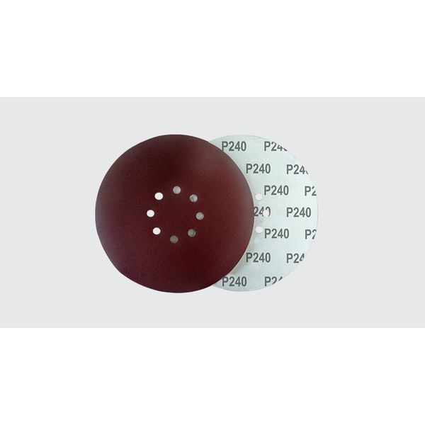 PAC DISCO LIXA 9" (225MM) 8 FUROS GRÃO 220 (5 UNIDADES) NAUBER