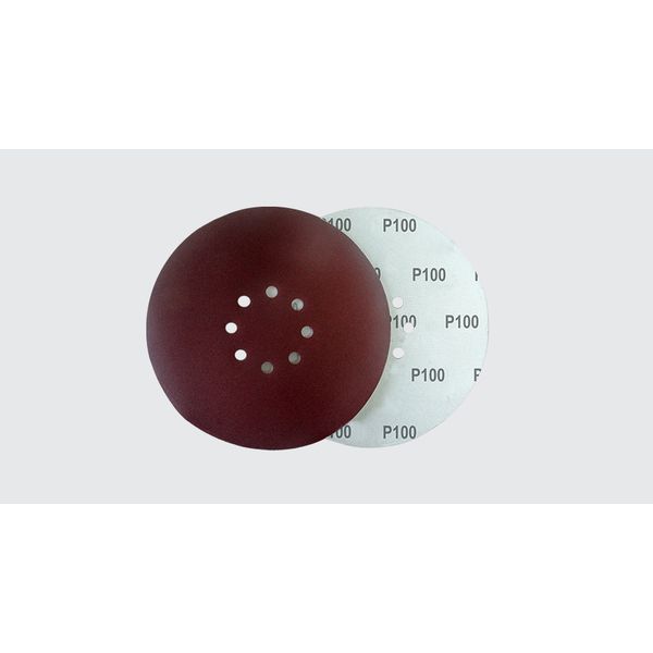 PAC DISCO LIXA 9" (225MM) 8 FUROS GRÃO 100 (5 UNIDADES) NAUBER