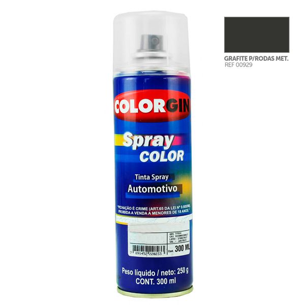 SPRAY AUTOMOTIVO GRAFITE MET PARA RODAS LAZZUDUR