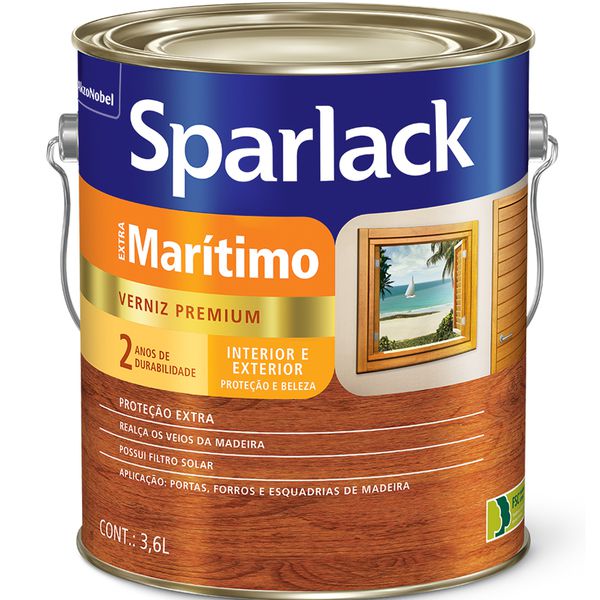VERNIZ MARITIMO BRILHANTE INCOLOR 3,6L SPARLACK