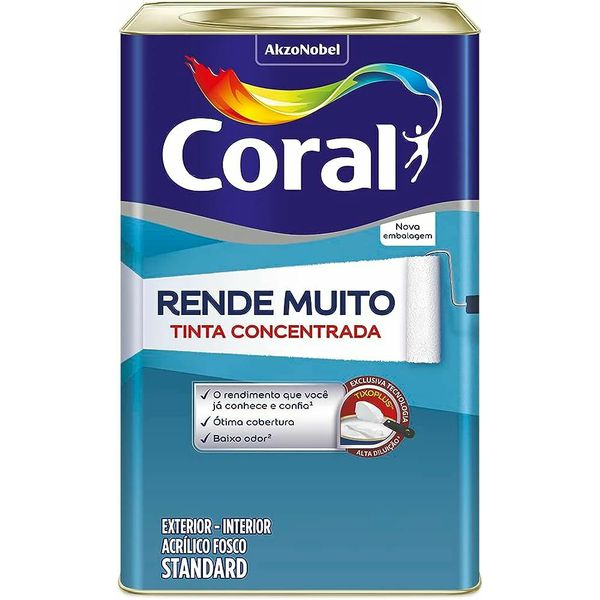 TINTA ACRÍLICO FOSCO GELO RENDE MUITO 18L CORAL