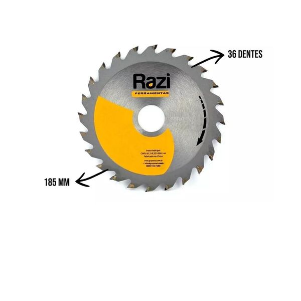 Disco de Serra para Madeira 185mm 24d Rz-ls02024 Razi | Casa das Serras
