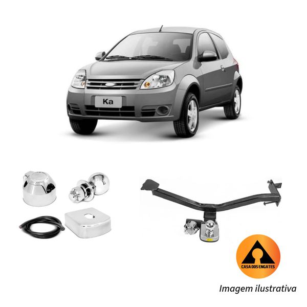 Engate Reboque Fixo Ford KA 2008 a 2013 700kg