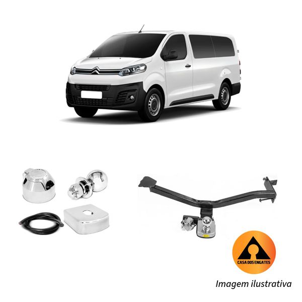 Engate Reboque Fixo Jumpy Cargo/Peugeout Expert/Fiat Scudo (2022/2025) 1000kg