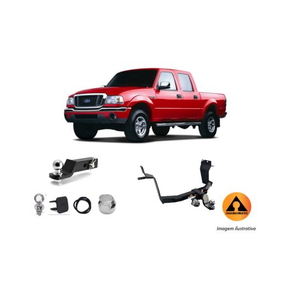 Engate Reboque Removível Ford Ranger 1994 a 2011 1500kg
